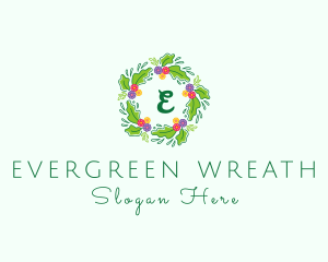 Wedding Flower Wreath logo design