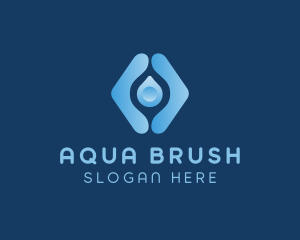 Water Droplet Aqua logo design