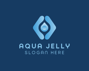 Water Droplet Aqua logo design