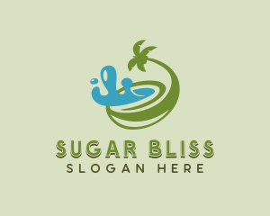Organic Coconut Juice logo design