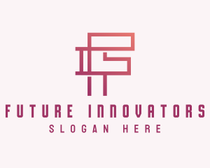 Startup App Letter F logo design