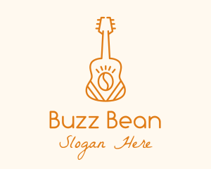 Coffee Bean Guitar  logo design