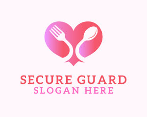 Restaurant Cutlery Heart logo