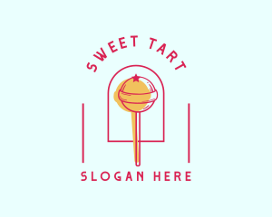 Lollipop Candy Sugar logo design