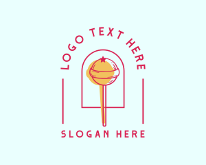 Sugar - Lollipop Candy Sugar logo design