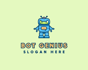 Chatbot Robot Message Bot logo design