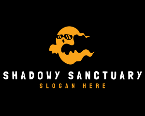 Shades Ghost Halloween logo