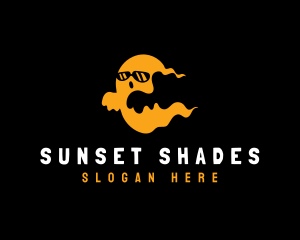 Shades Ghost Halloween logo