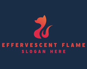 Flame Fox Zoo logo design