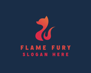 Flame Fox Zoo logo design