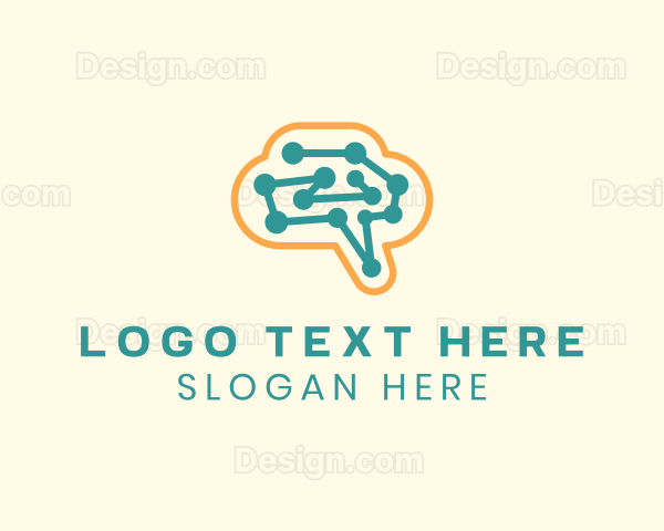 Digital Tech Brain Logo