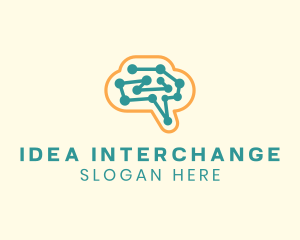 Digital Tech Brain logo design