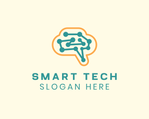 Digital Tech Brain logo design