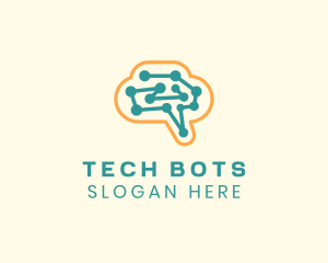 Digital Tech Brain logo design