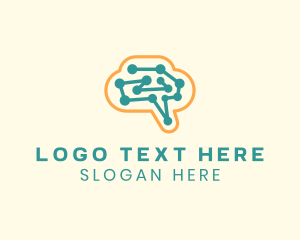 Digital Tech Brain Logo