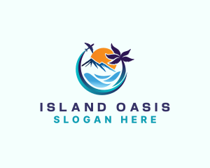 Travel Beach Tropical logo design