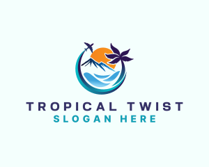 Travel Beach Tropical logo design