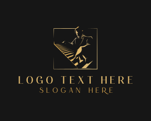 Piano Pianist Instrument logo