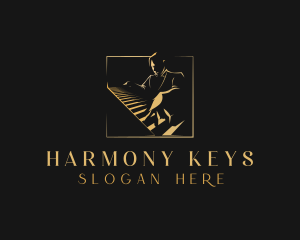 Piano Pianist Instrument logo