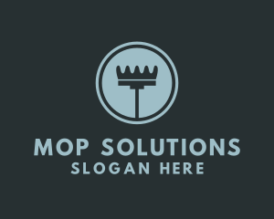 Crown Mop Cleaning logo design