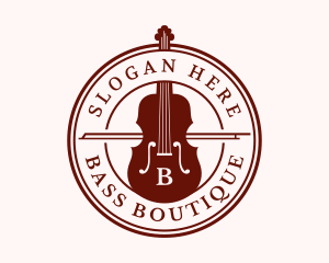 Violin Music Instrument logo