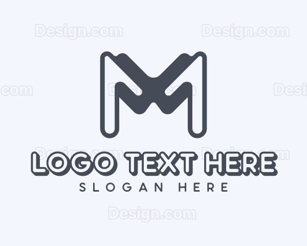 Studio Business Letter M Logo