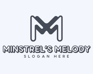 Studio Business Letter M logo design