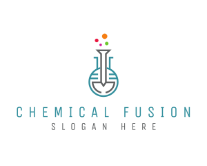 Science Lab Flask logo design