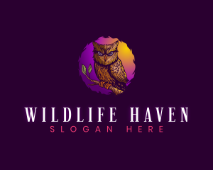 Wildlife Owl Bird logo design