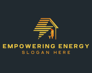 Lightning Plug House logo design