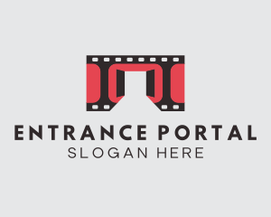 Film Reel Door Cinema logo design