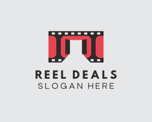 Film Reel Door Cinema logo design