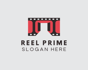 Film Reel Door Cinema logo design