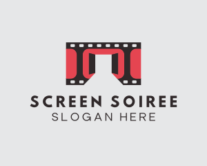 Film Reel Door Cinema logo design