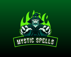 Wizard Sorcerer Gaming logo design