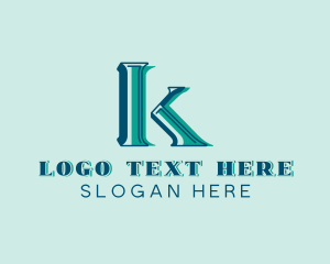 Marketing Company Letter K logo