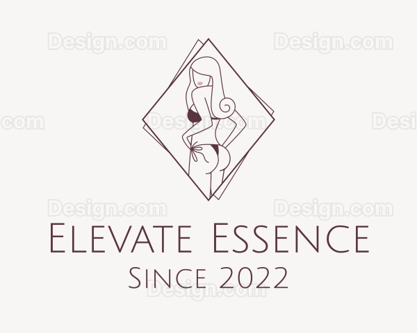 Sexy Bikini Model Logo