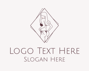 Sexy Bikini Model  Logo