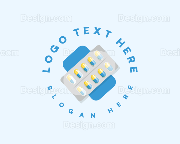 Pharmacy Medicine Pills Logo