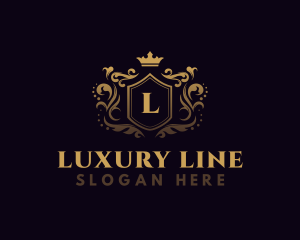 Luxury Crown Crest logo design