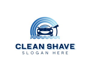 Clean Car Wash Wiper logo design