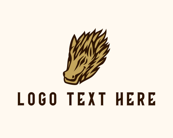 Wild Boar logo example 1