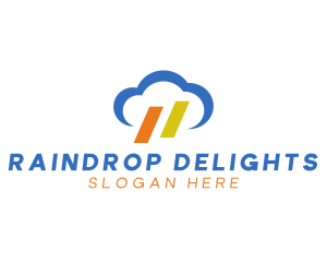 Weather Cloud Sky logo design