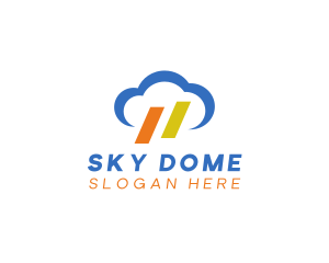 Weather Cloud Sky logo design