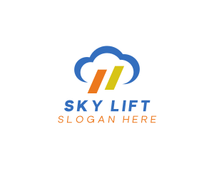 Weather Cloud Sky logo design