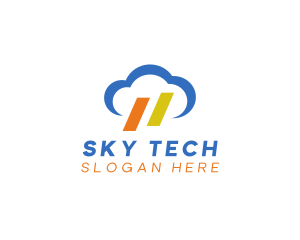 Weather Cloud Sky logo design