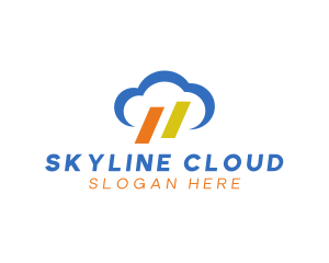 Weather Cloud Sky logo design