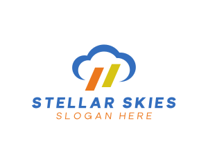 Weather Cloud Sky logo design