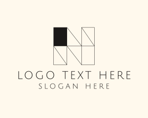 Modern Minimalist Letter N  logo design