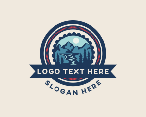 Mountain Nature Hiking Logo